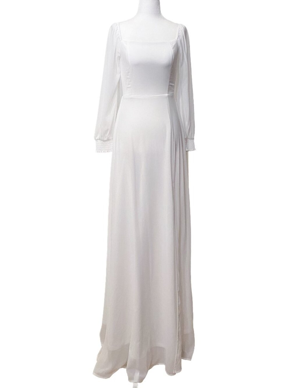 BALTIC BORN Giselle White Maxi Dress Sz S Bridal Graduation